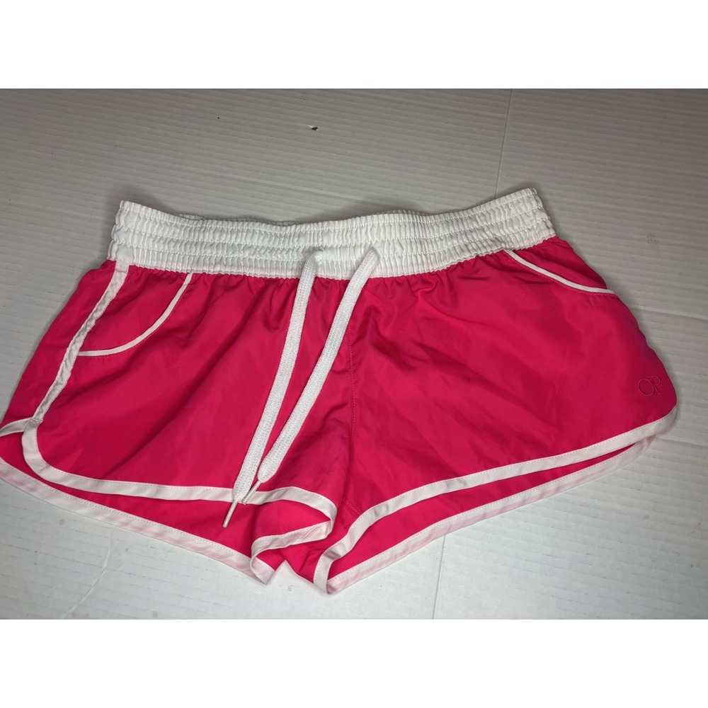 OP Ocean Pacific Pink Shorts Juniors Medium Drawstring Beach Resortwear
